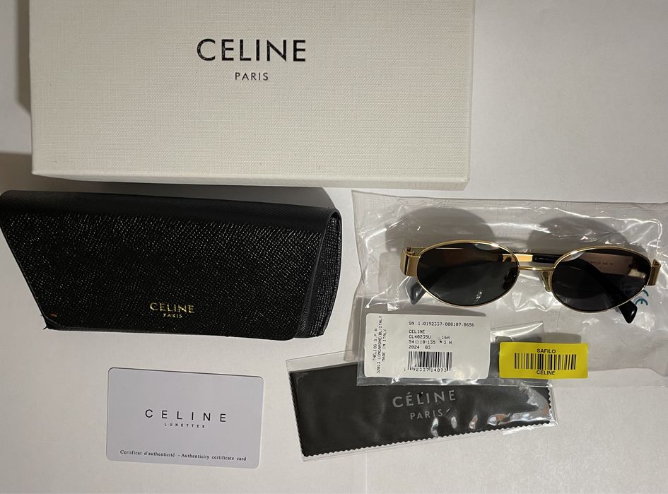 Okulary przeciwsłoneczne Celine z filtrami i polaryzacją