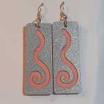Spiral Earrings Wood