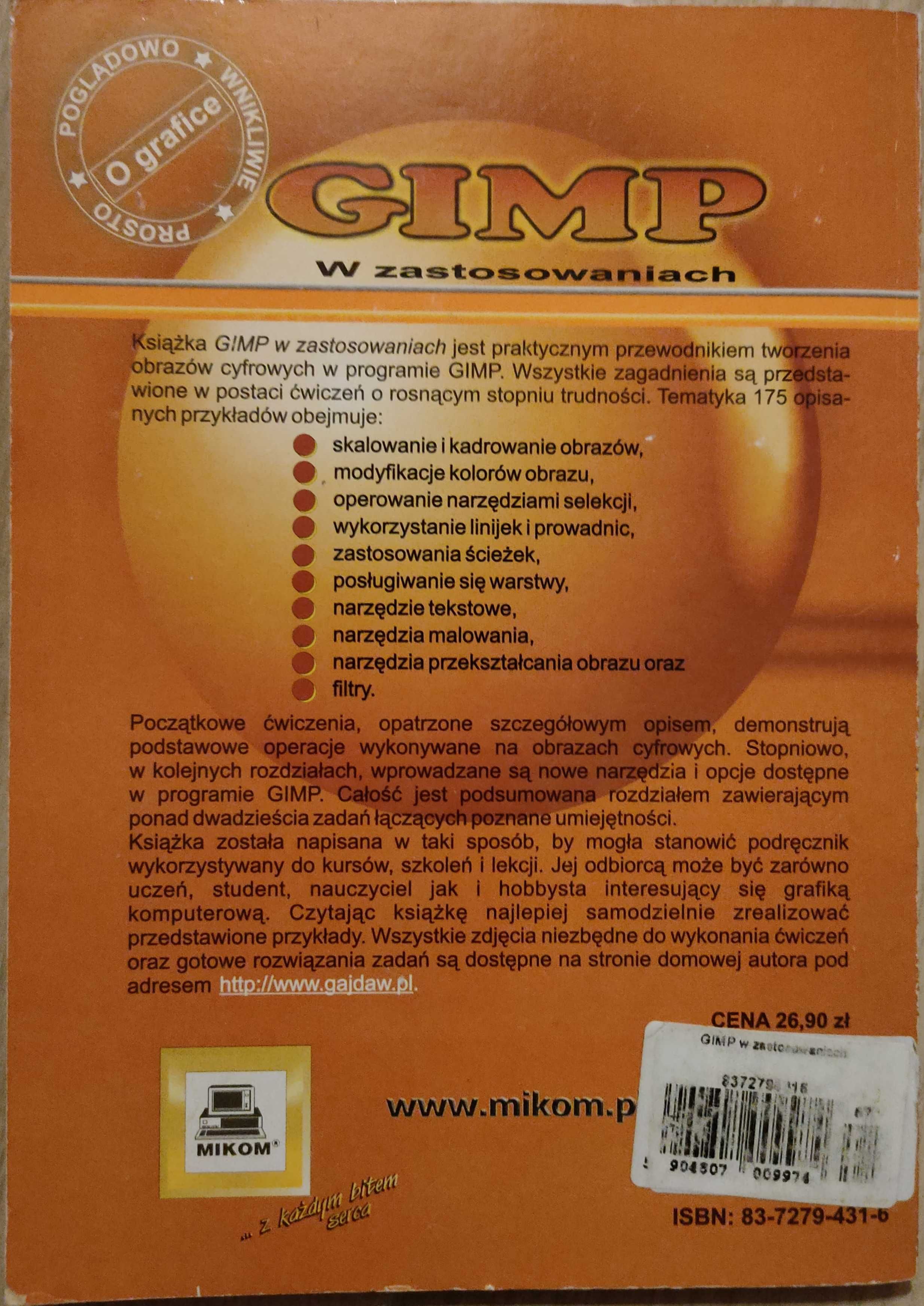 GIMP w zastosowaniach W. Gajda