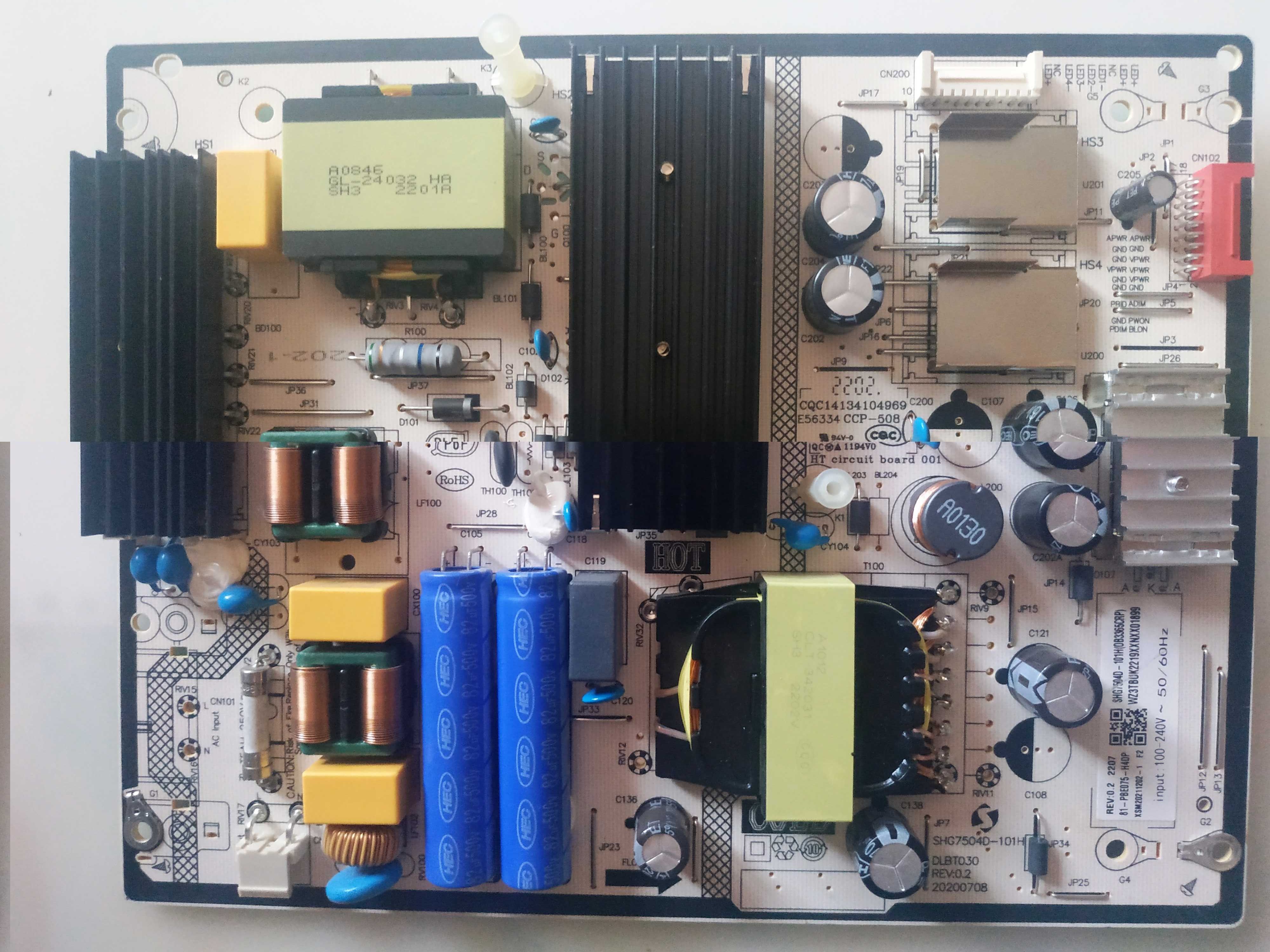 Xiaomi Mi LED TV Q1E 55" (L55M6-6ESG) main TD.MT9612.795, SHG7504D-101