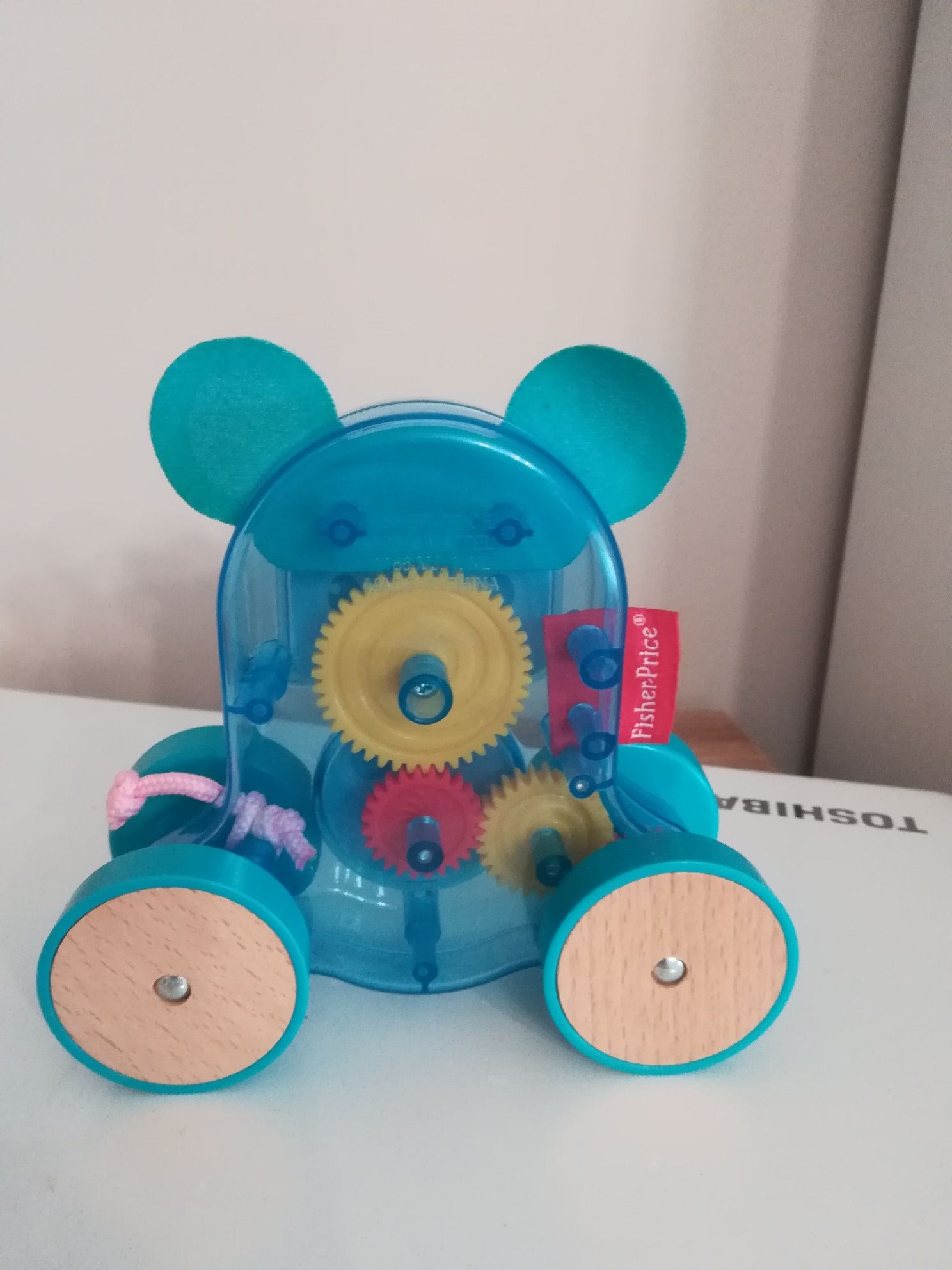 Myszka fisher price. Jeżdząca.