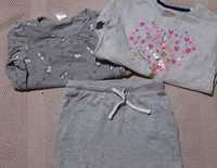 Ubranka dla dziewczynki zestaw roz. 110-116