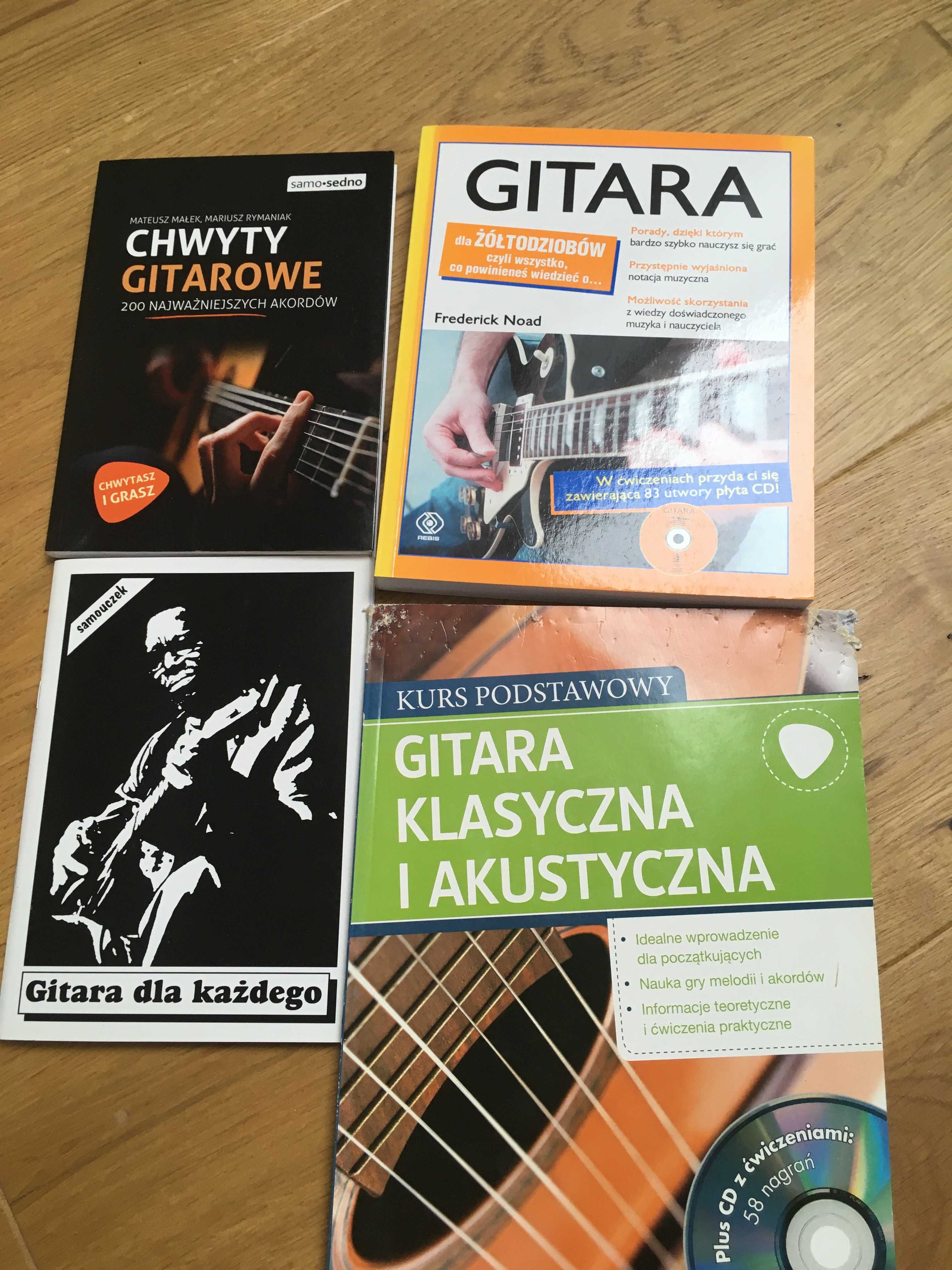 Gitara dla żółtodziobów + 3 inne książki