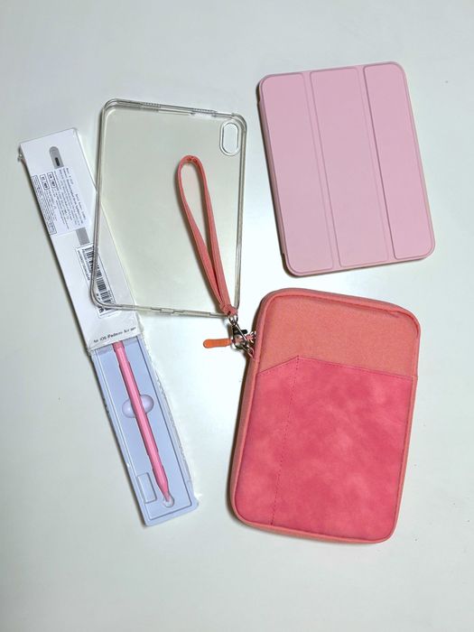 Conjunto capas stylus pencil ipad mini 6/7
