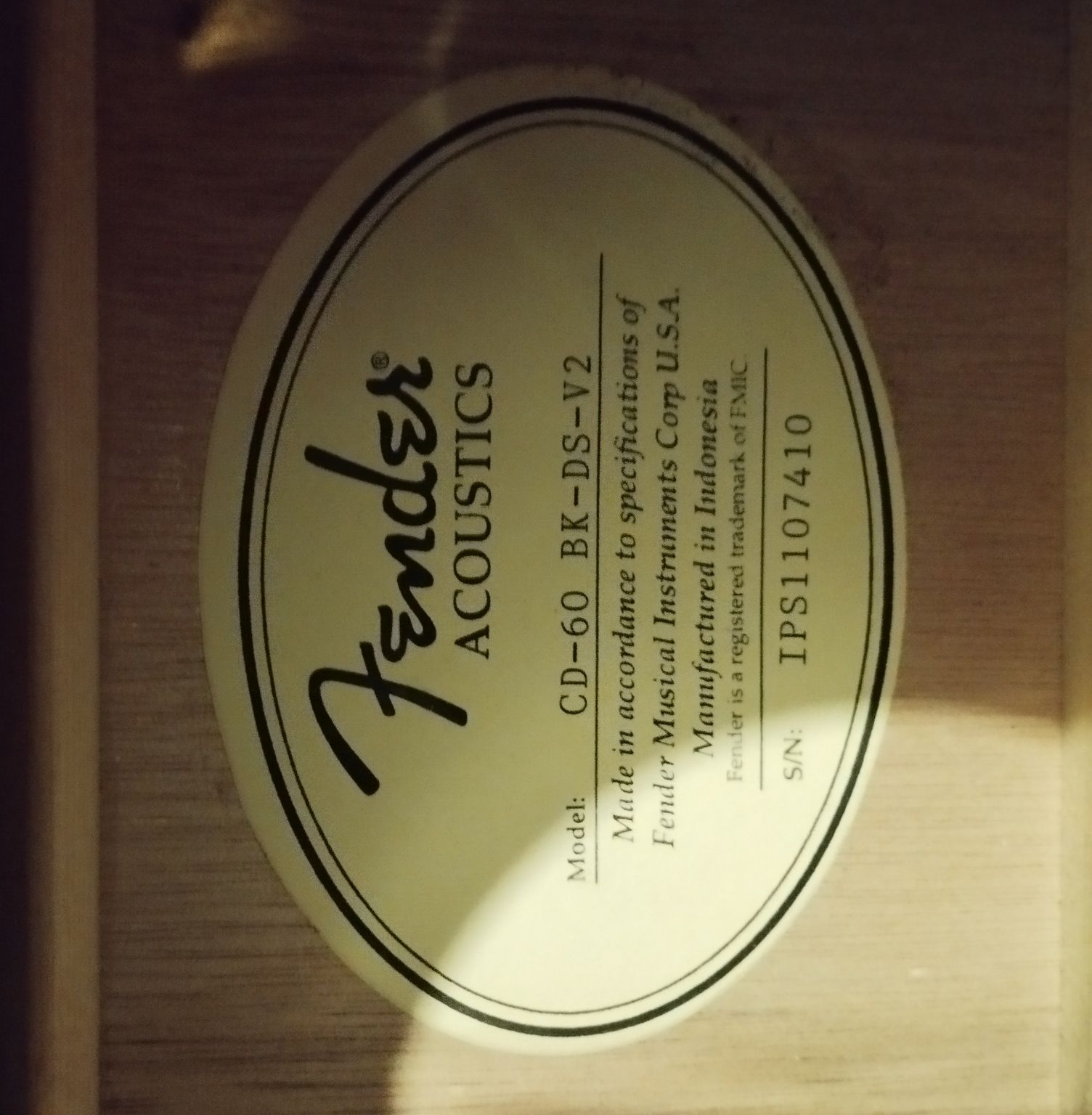 Гитара Fender CD-60