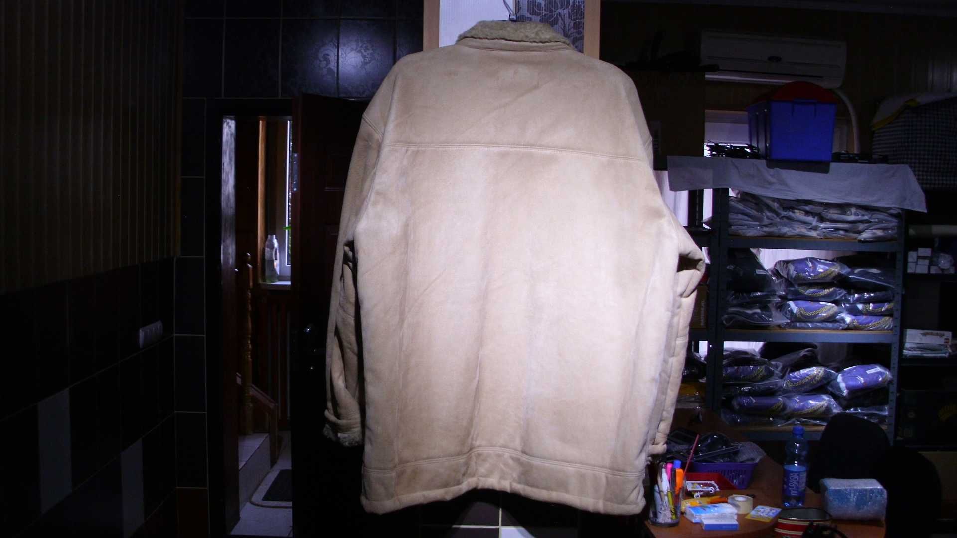 kurtka kożuch ekoskóra męski nowy /3-4 xl