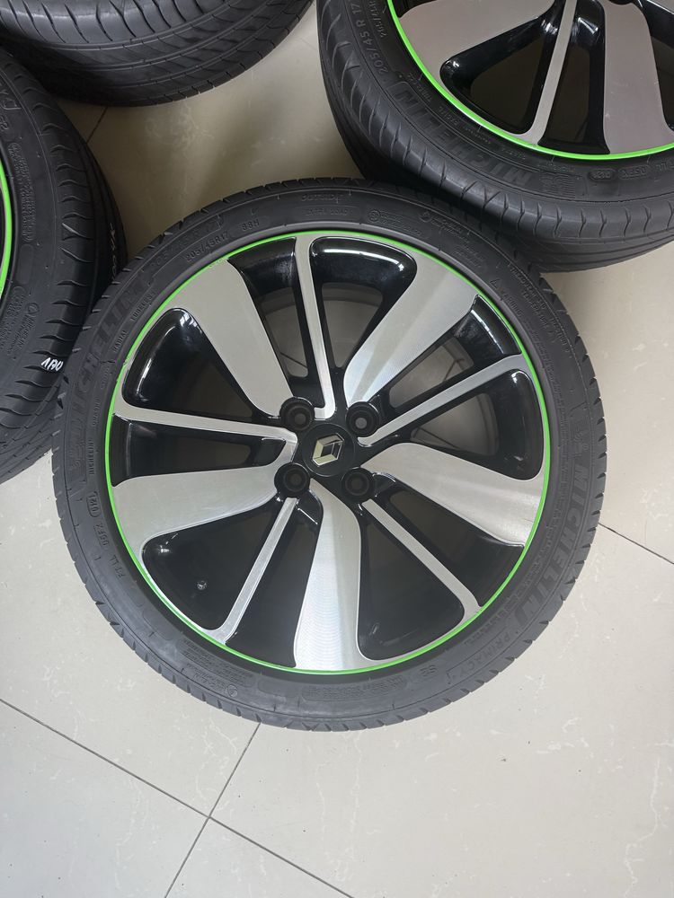 Диски оригінал Renault Clio Zoe Nissan r17/4/100 205/45/17 шини літні