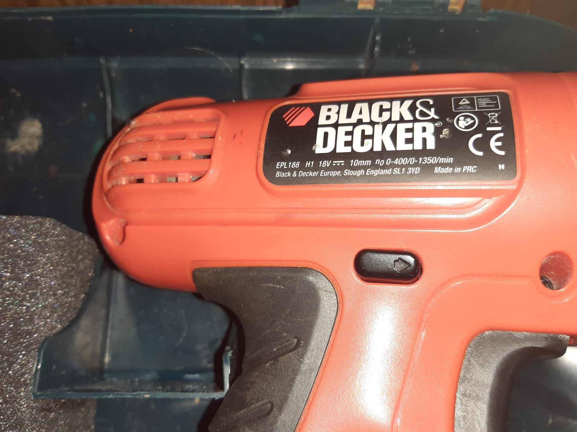 BLACK DECKER-Wiertarko-wkrętarka EPL188-kompletna-używana/Nowa cena/