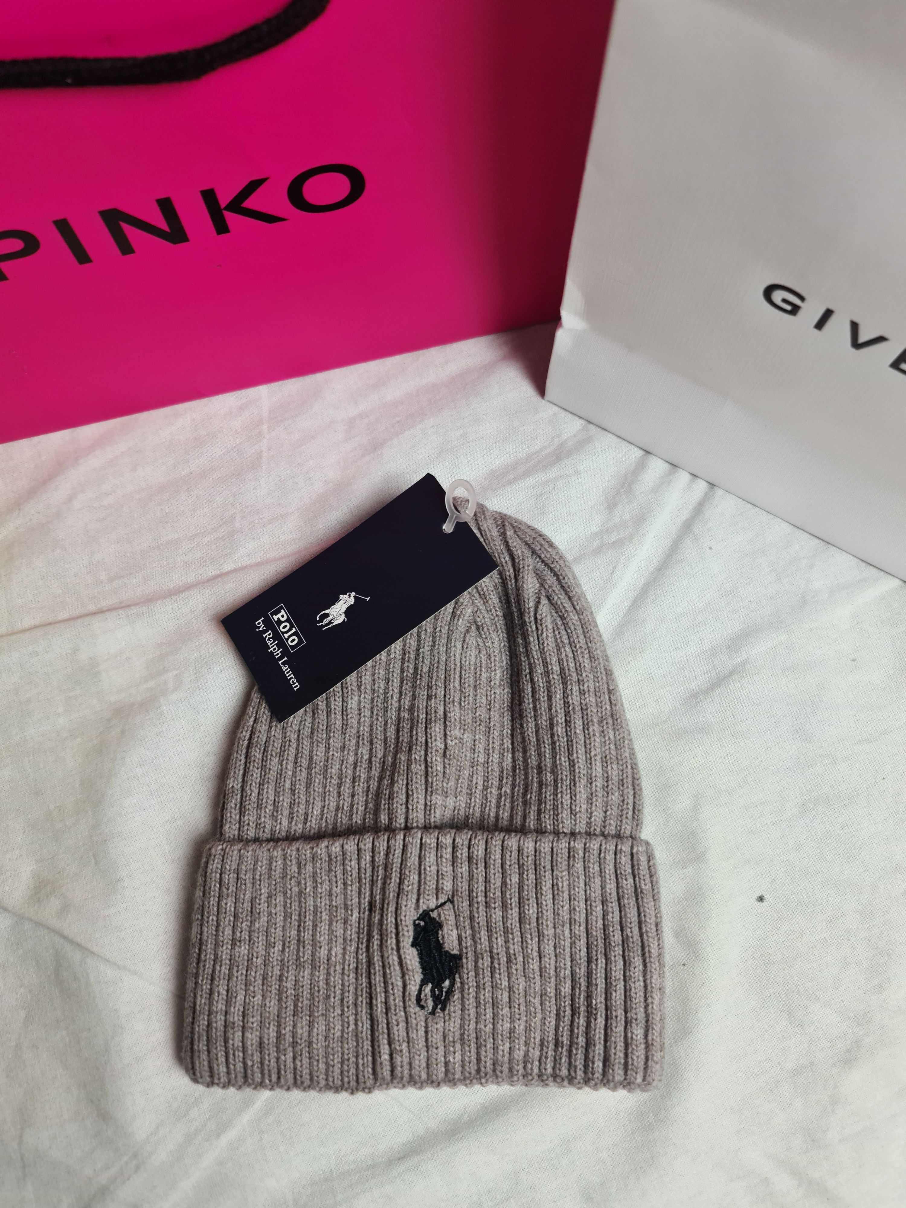 Czapki zimowe męskie damskie Tommy Hilfiger Ralph Lauren premium