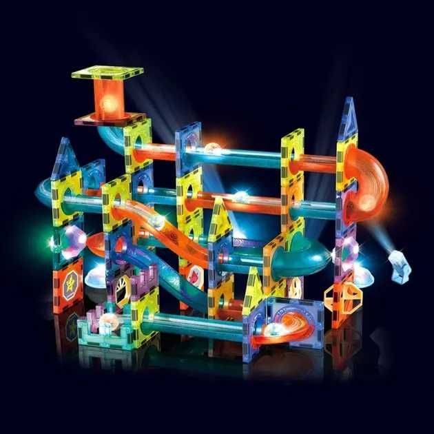 Магнітний конструктор Woopie Light Magnetic Blocks G025/110 деталей