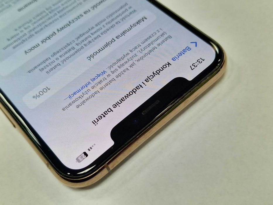 Iphone 11 PRO MAX 64GB/ Gold/ 100%/ Gwarancja/ Grade A- + ładowarka