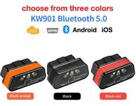Obd2 сканер konnwei kw901, v1.5, bt 5.0, android + ios iphone
