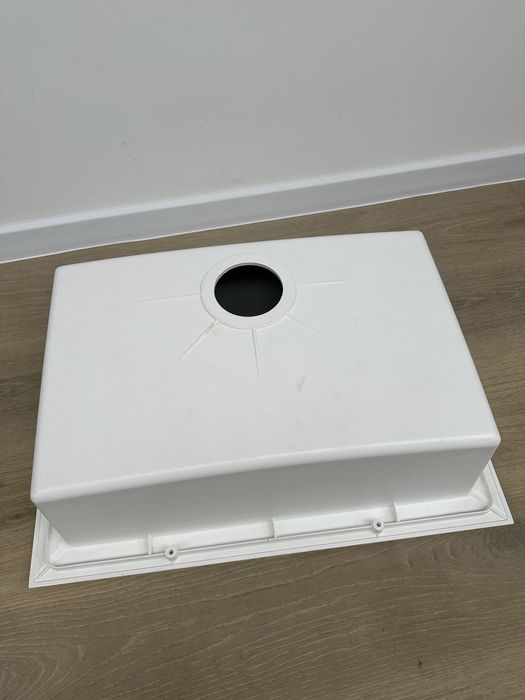 Zlew kuchenny Respekta 66x50cm zlewozmywak biały (powystawowy)
