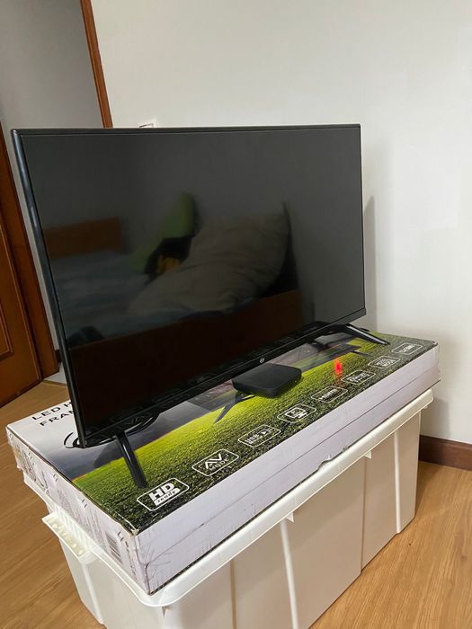 Tv da marca smart, ela nao é smart mais se colocar a tv box ela funcio