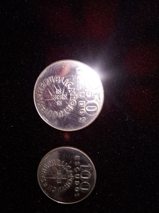 Moedas prata do 25 se abril