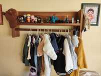 Suporte para roupas infantil, cabideiro