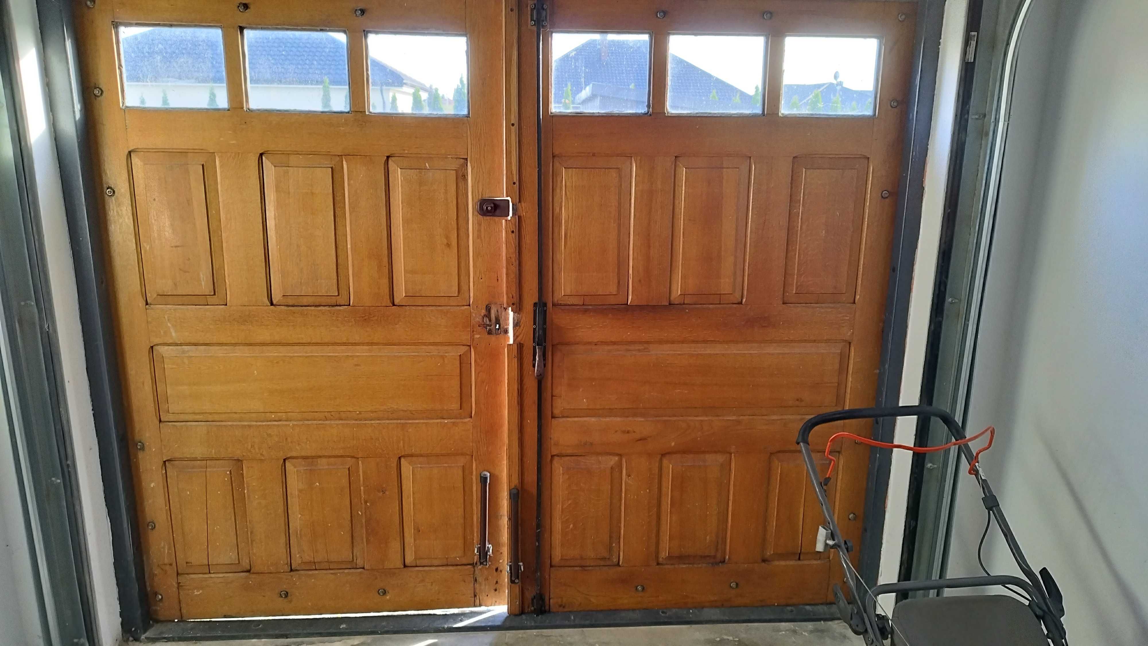 Drzwi garażowe dębowe