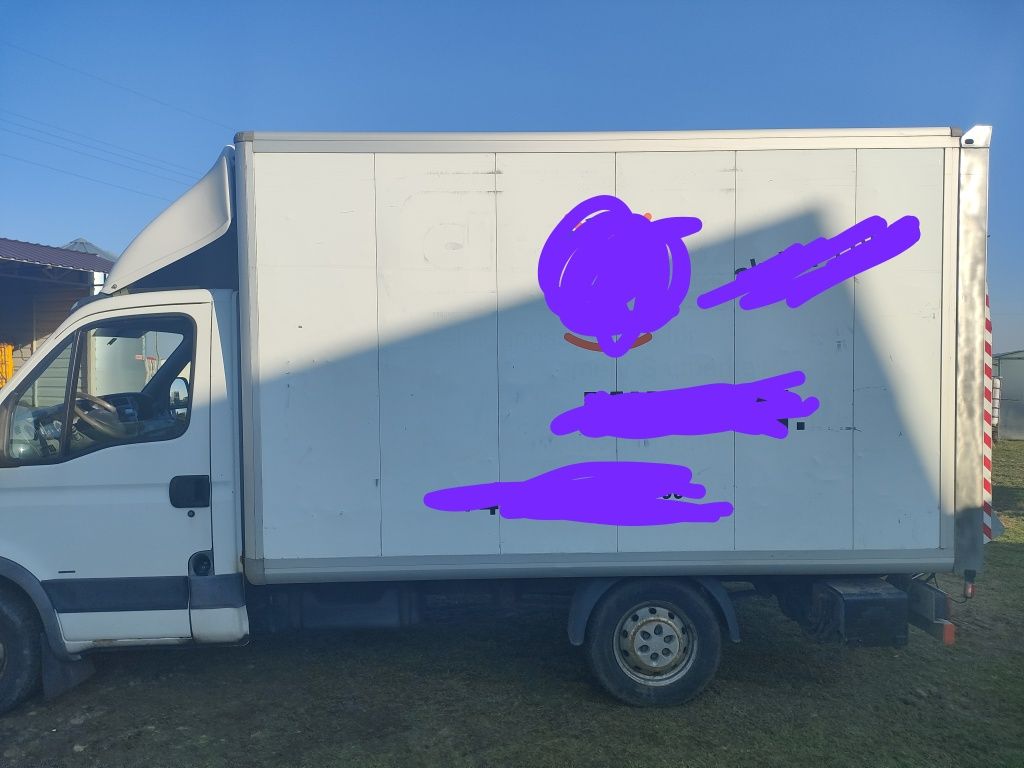 Kontener, zabudowa,paka z windą Iveco