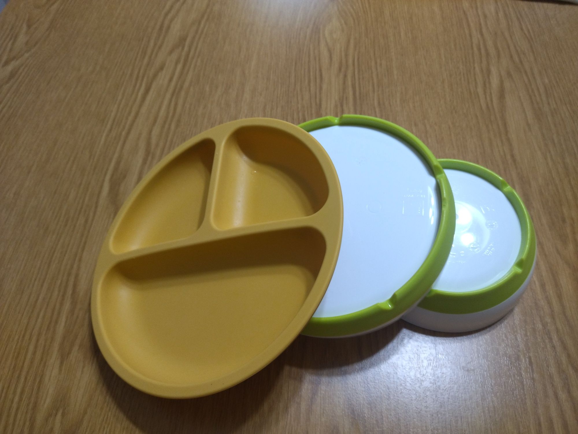 Conjunto de 3 pratos para bebê