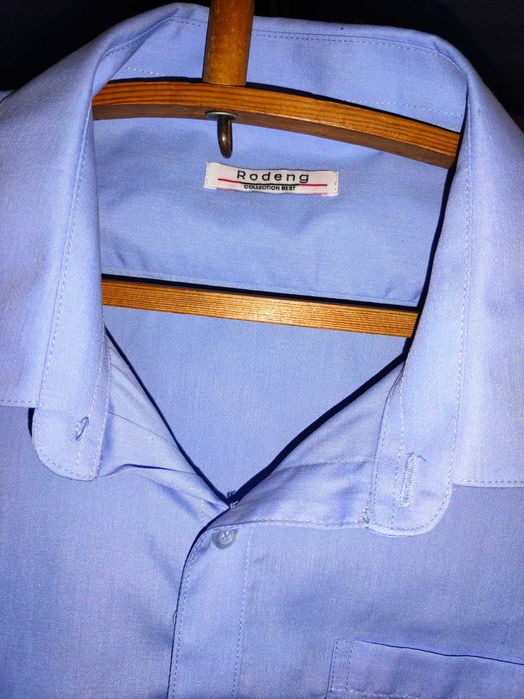 Рубашка сорочка блакитна чоловіча