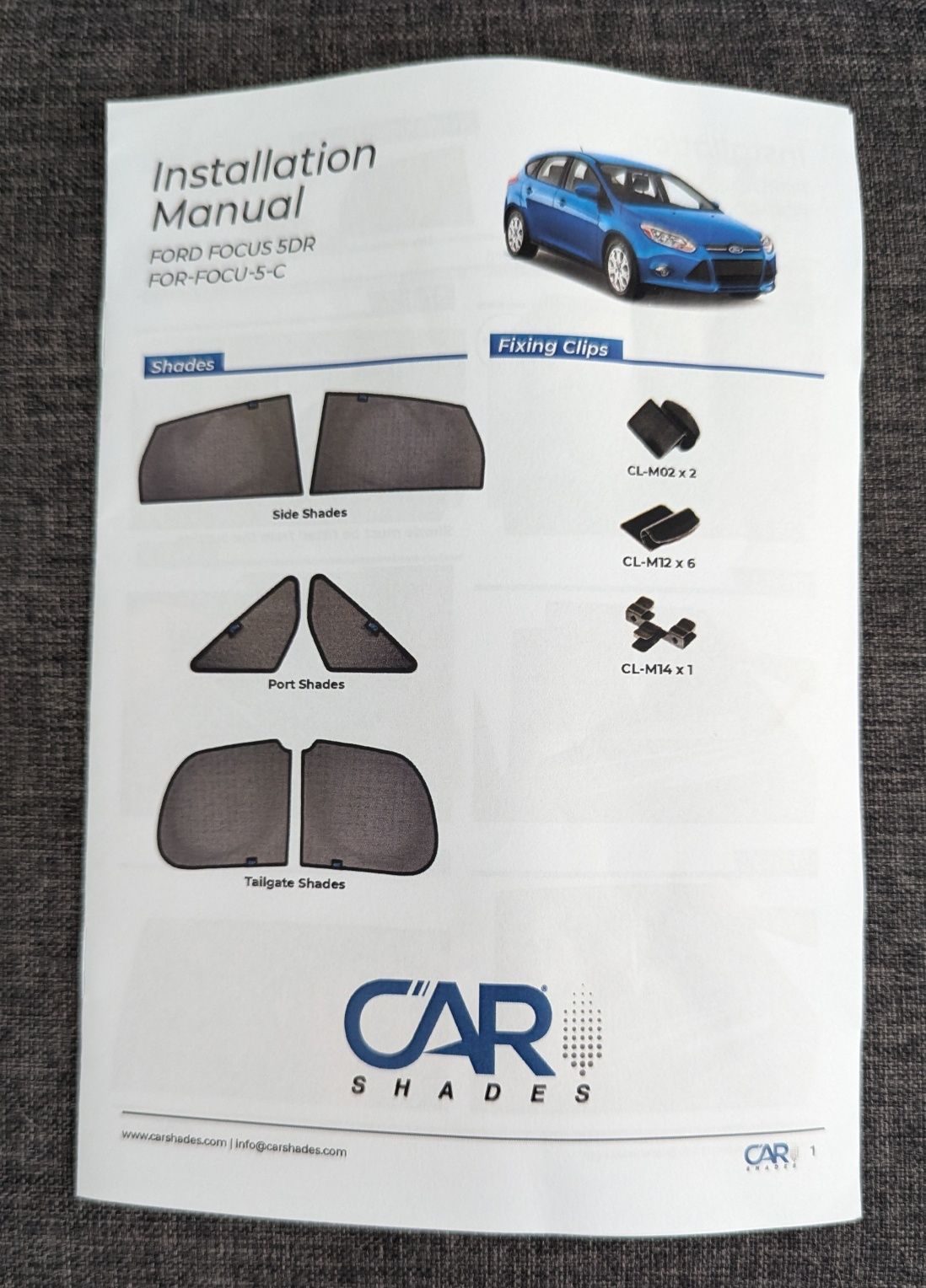 Soleiras para vidros traseiros Ford Focus MK3