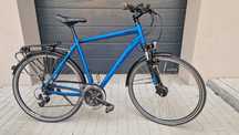 Rower trekkingowy Cube TOURING 28" niebieski, r. 58 cm. Licznik GRATIS