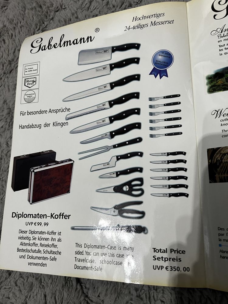 Zestaw noży i widelców