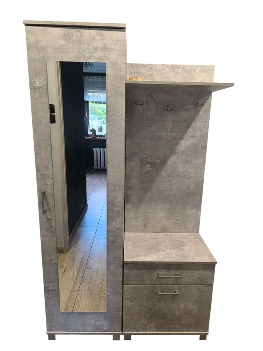 Garderoba jasny beton uniwersalna