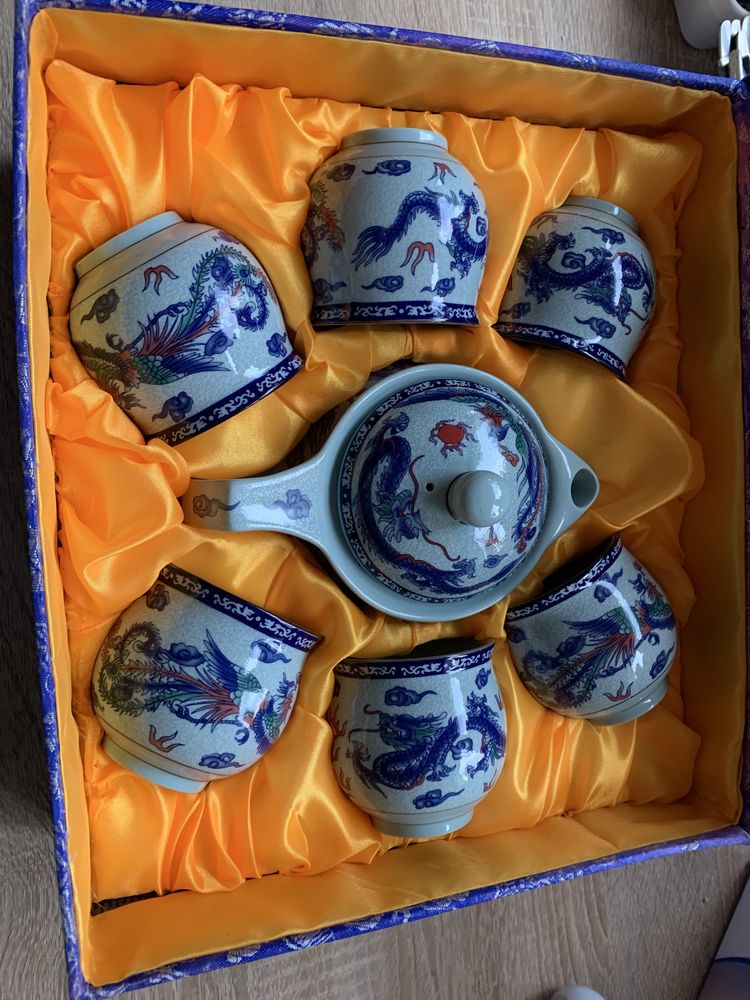 Piękny chiński wazon 61cm ręcznie malowany