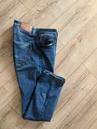 Spodnie męskie 37 M.Sara elastyczne miękki jeans extra pas98