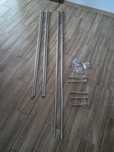 Karnisze podwójne 202cm i 2x 160cm