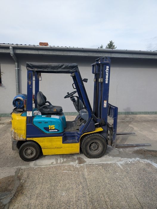Wózek widłowy Komatsu 1,5t. 2004r gaz cenna brutto