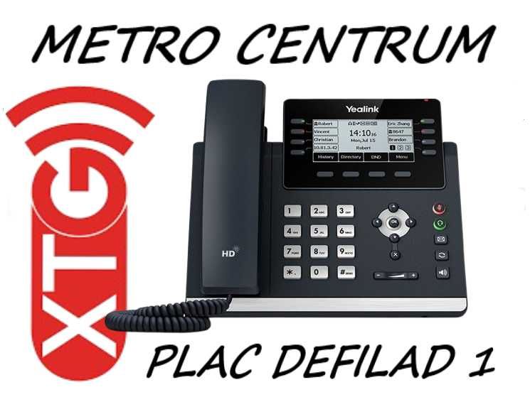 Telefon stacjonarny IP Yealink SIP-T43U 12-liniowy czarny FV23%