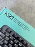 Klawiatura Logitech K120 plus mysz HP