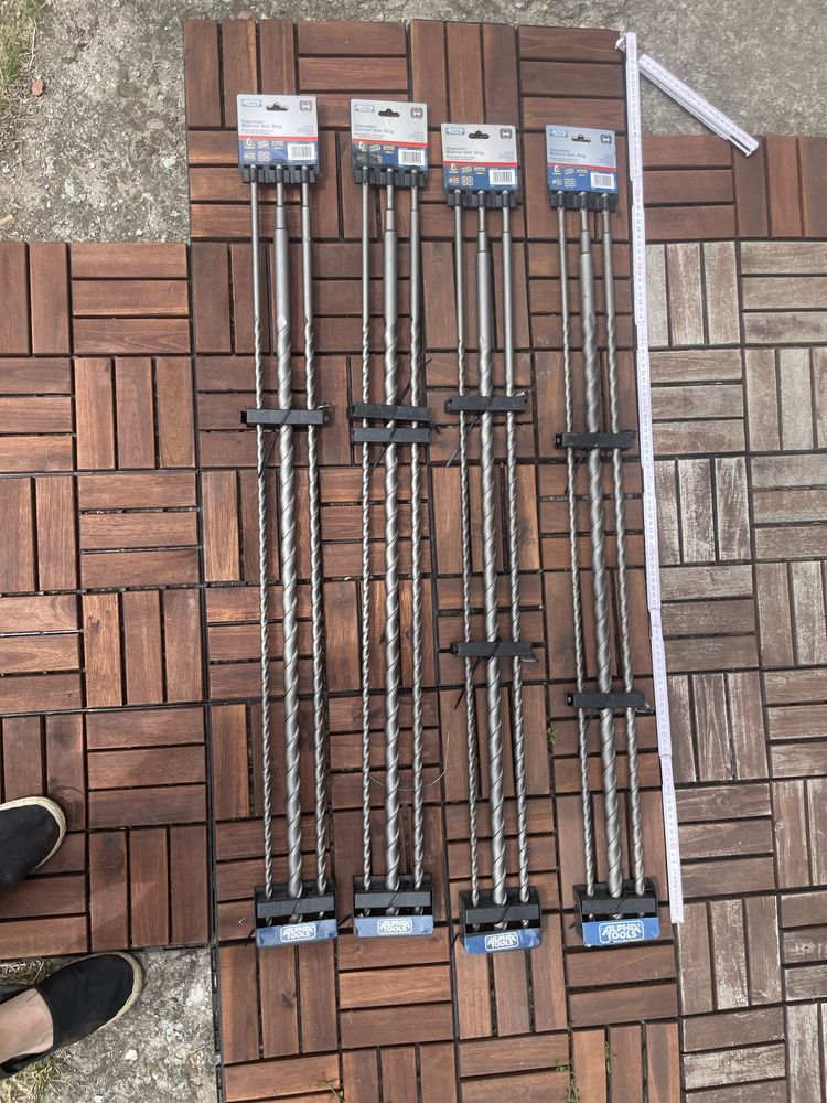 Zestaw wierteł SDS 100 cm Alpha tools 4komplety