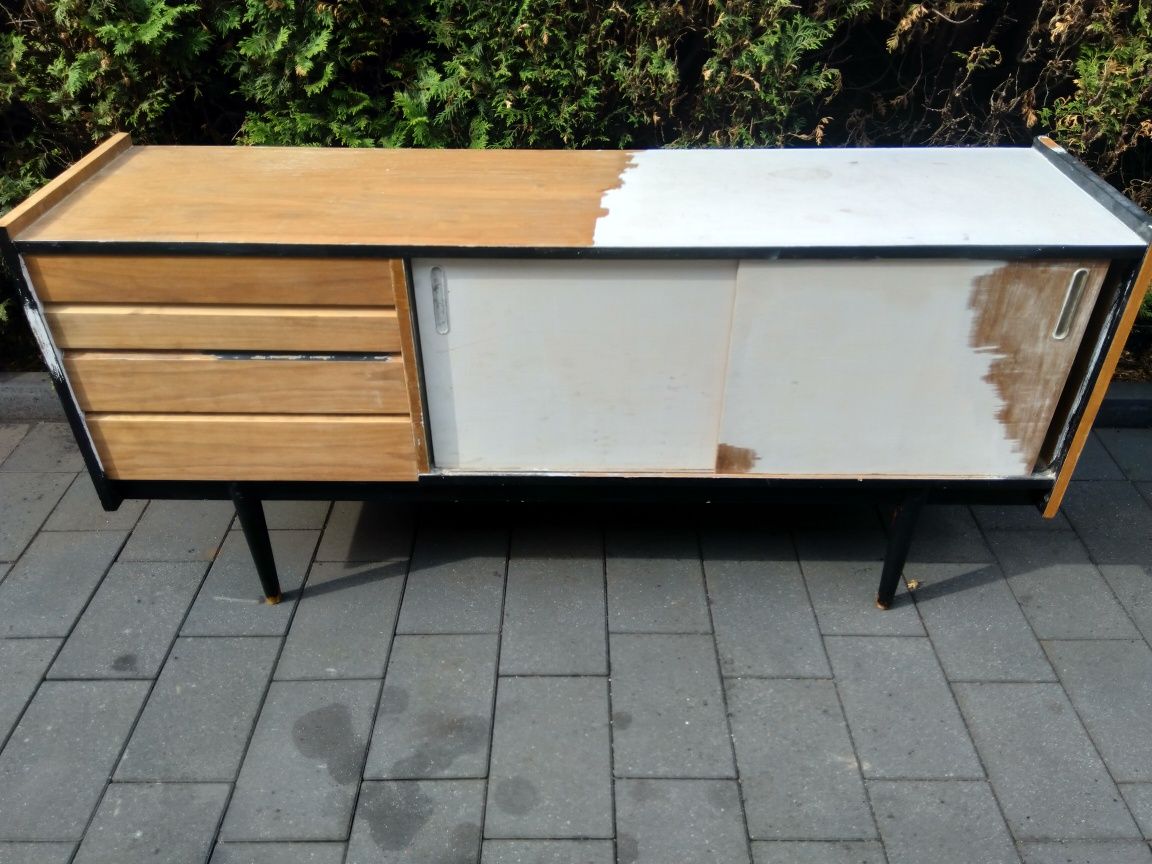 Komoda Bytomską PRL Vintage