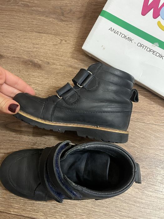 Woopy Ортопедичні демісезонні черевики для хлопчика, шкіряні розмір 31