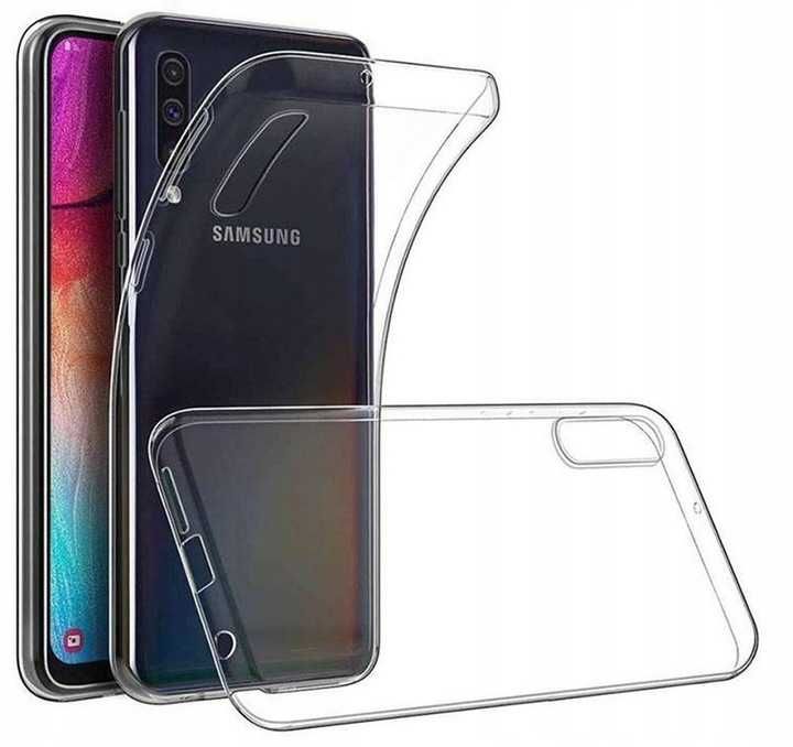 Etui transparentne do Samsung Galaxy A70 + Szkło Hartowane