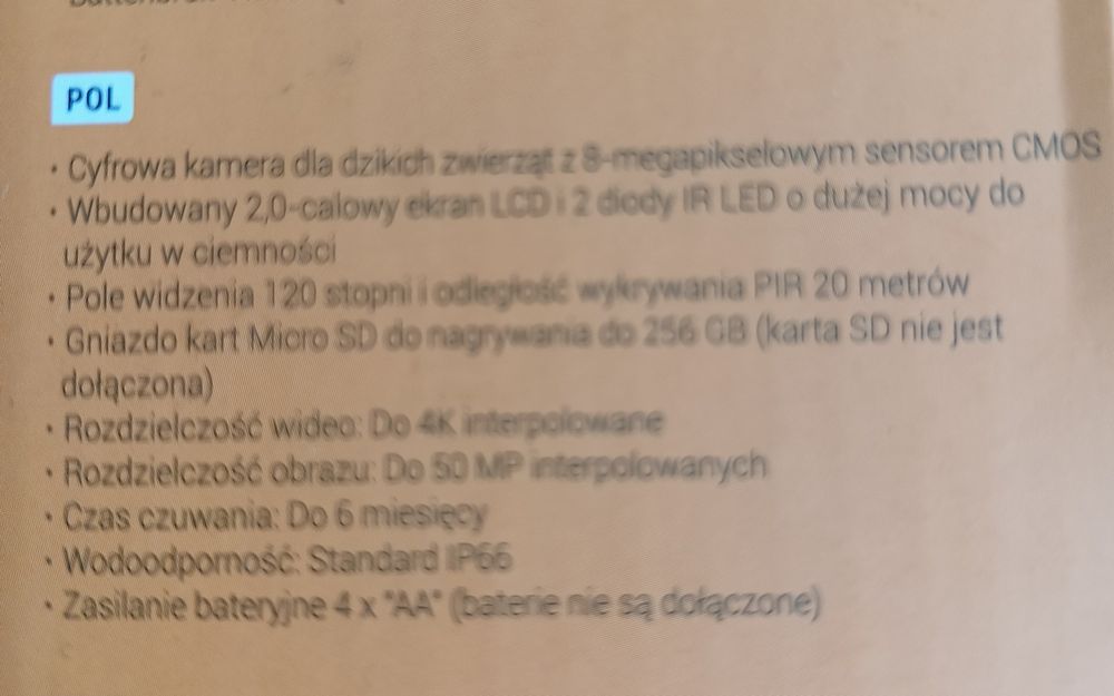 Cyfrowa kamera dla dzikich zwierząt,Nowa