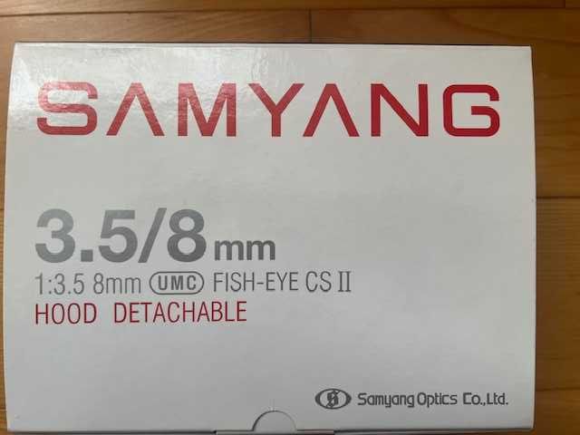 Obiektyw SAMYANG obiektyw 3.5 8mm Fish EYE CS II do CANON pod APS-C