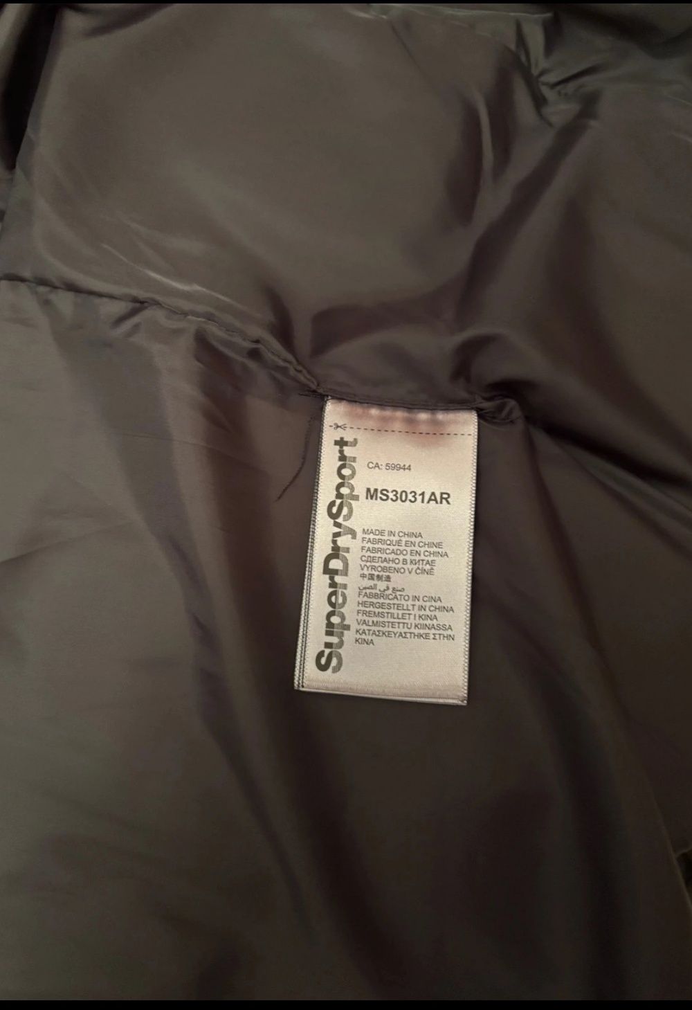 Casaco homem superdry tamanho M
