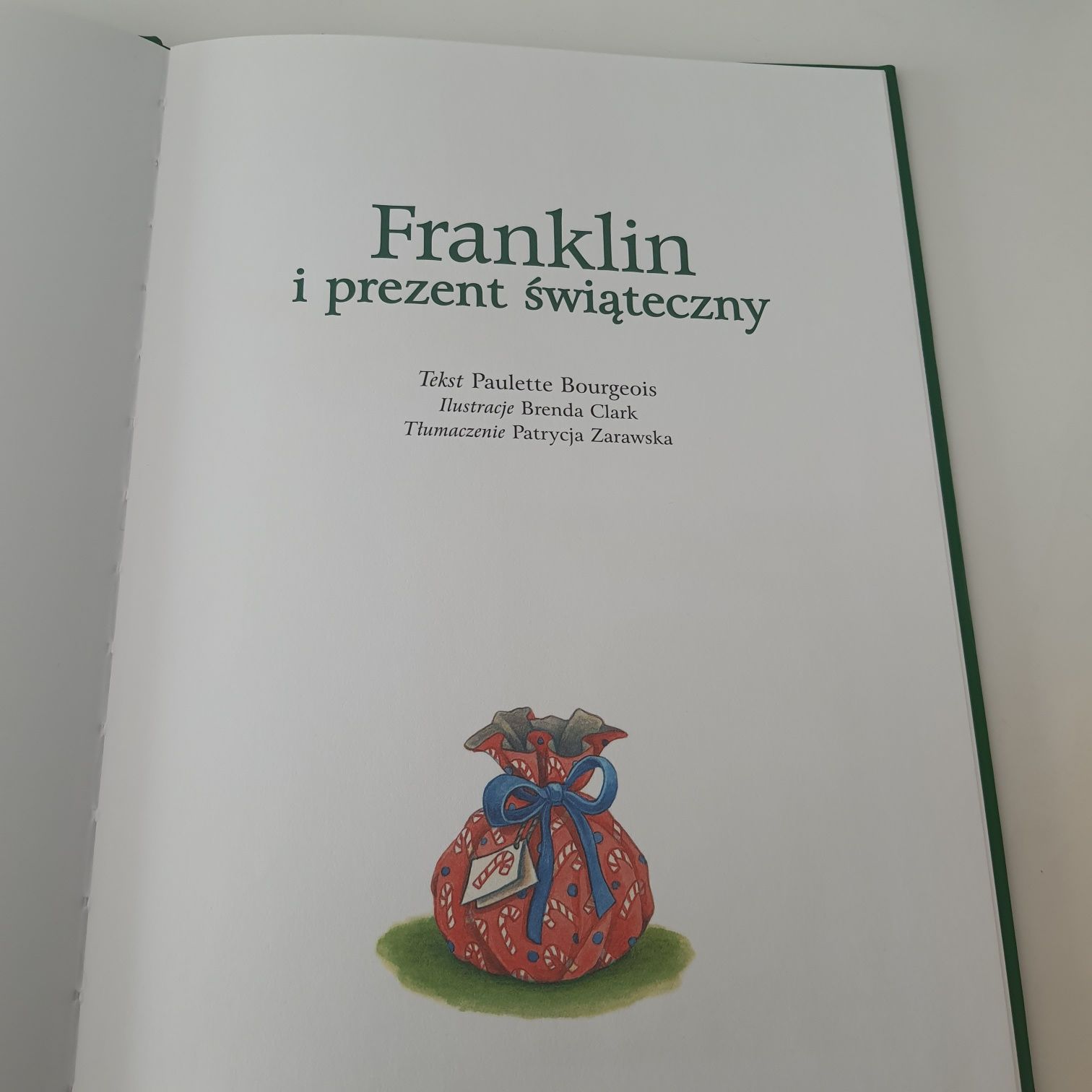 Franklin i prezent świąteczny KSIĄŻKA Frank boi się ciemności 2w1 NOWA