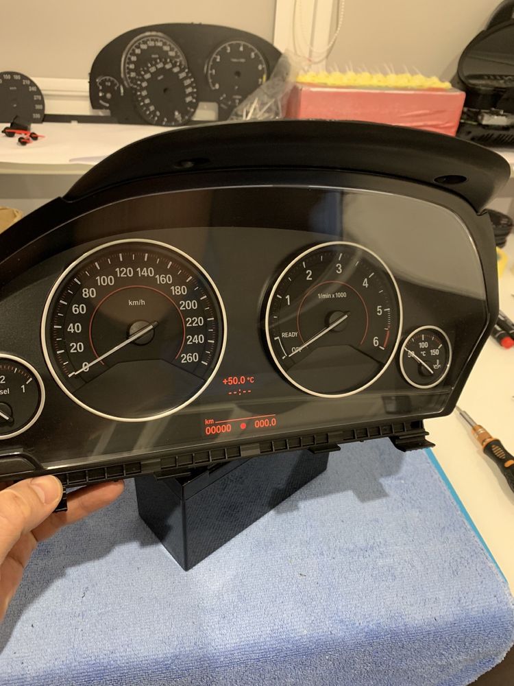 BMW F10 F30 F15 F25 G20 G30 G05 обнуление и ремонт приборных панелей