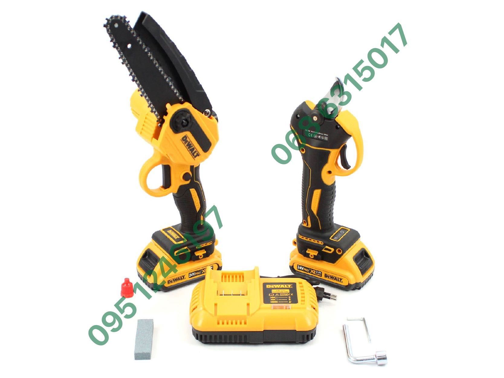 Набор аккумуляторный 2в1 DeWalt Секатор DCMPP550P1 пила DCM160N 24V5Ah