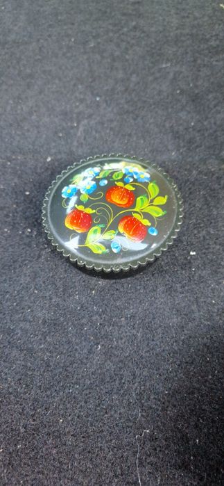 Puzderko na biżuterię prl ręcznie malowane