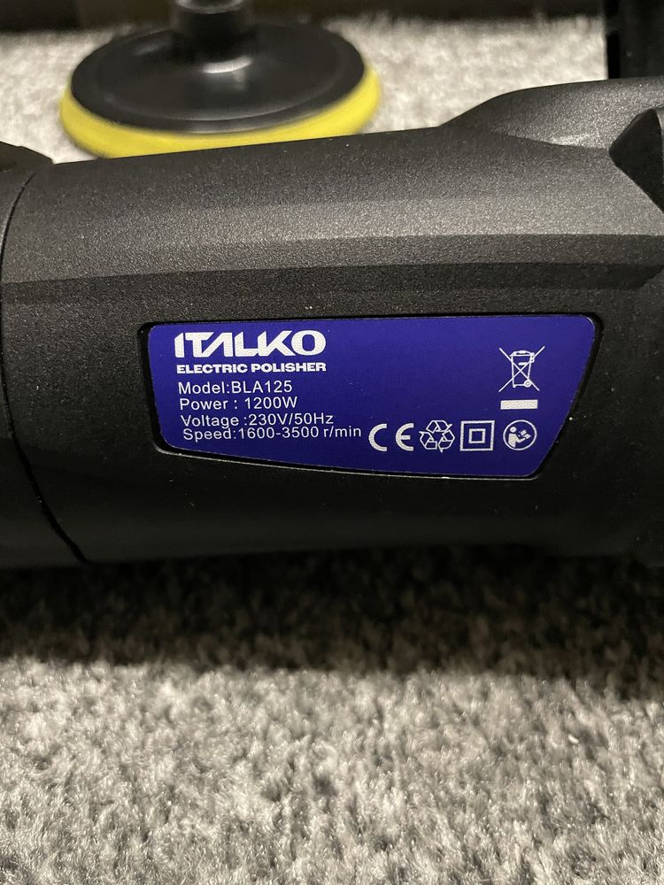 ITALKO Pro Bla125 moc 1200W maszyna polerska do polerowania