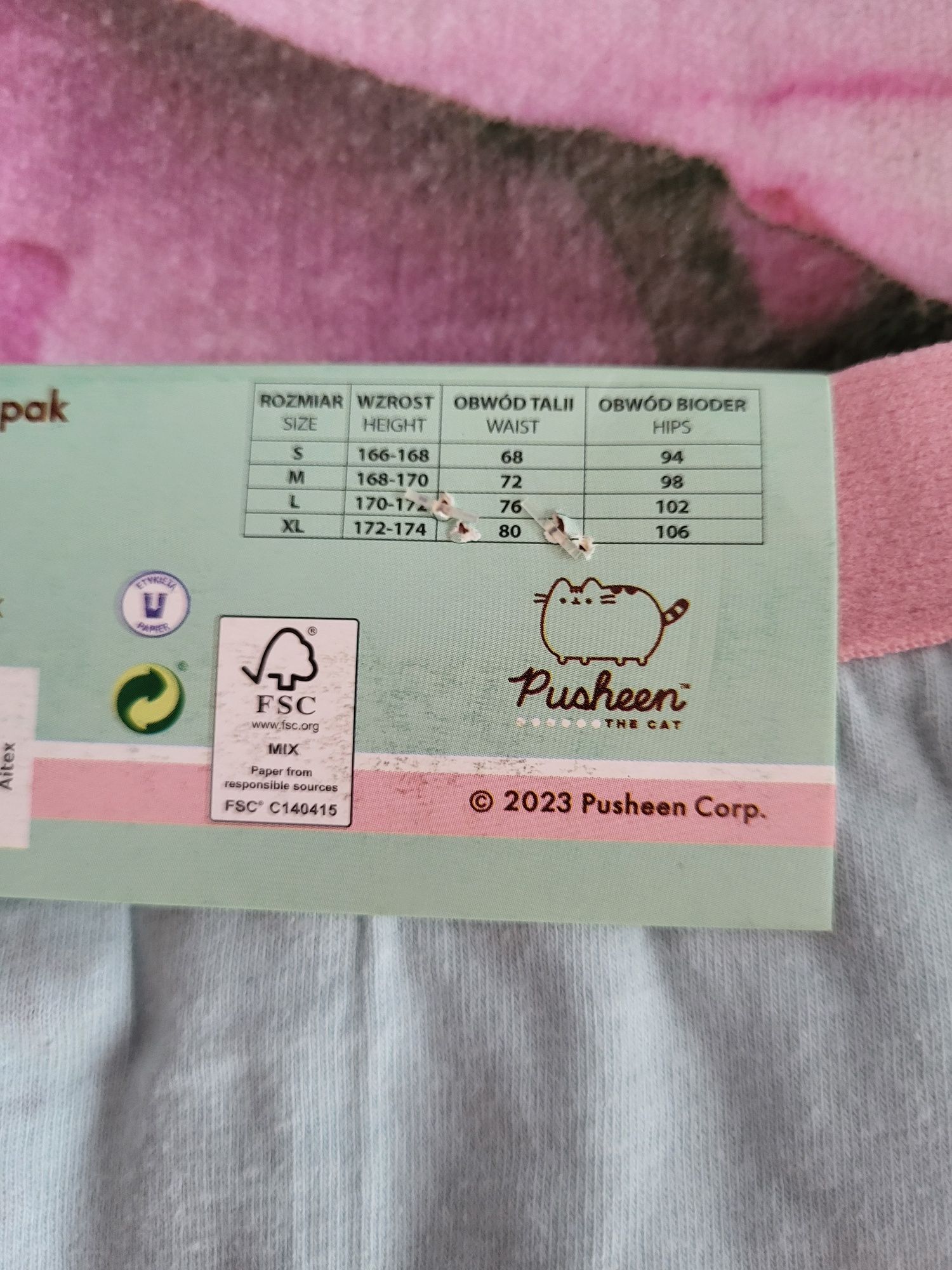 Majtki damskie 3pak S Pusheen