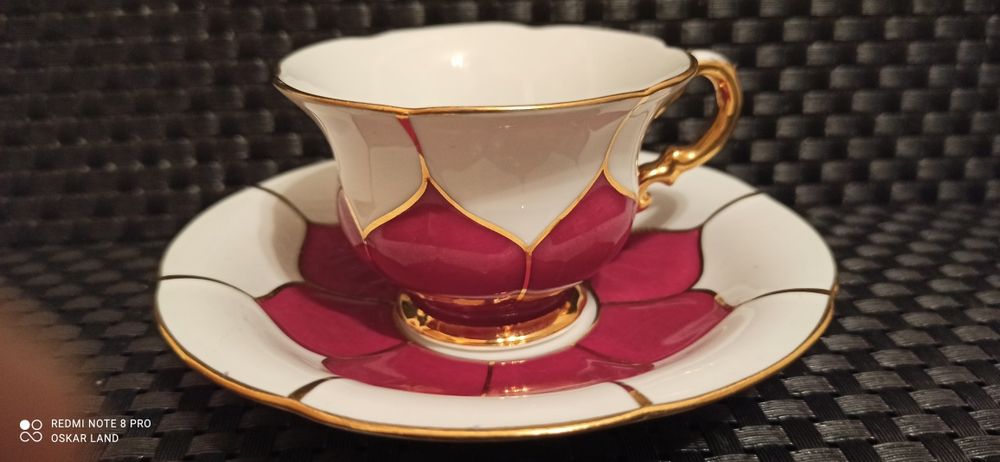 Porcelana MEISSEN B-Form DUO Mokka IDEALNY stan 1924-34  Piękna