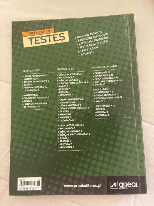 Livros “Preparar os Testes” 11 Ano - Areal Editores