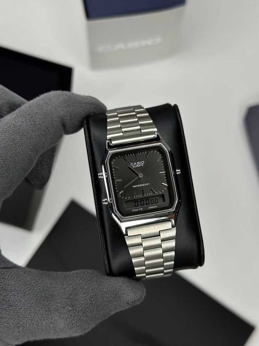 Годинник Casio AQ-230 Black | Наручние часы касио A159 | касіо А168